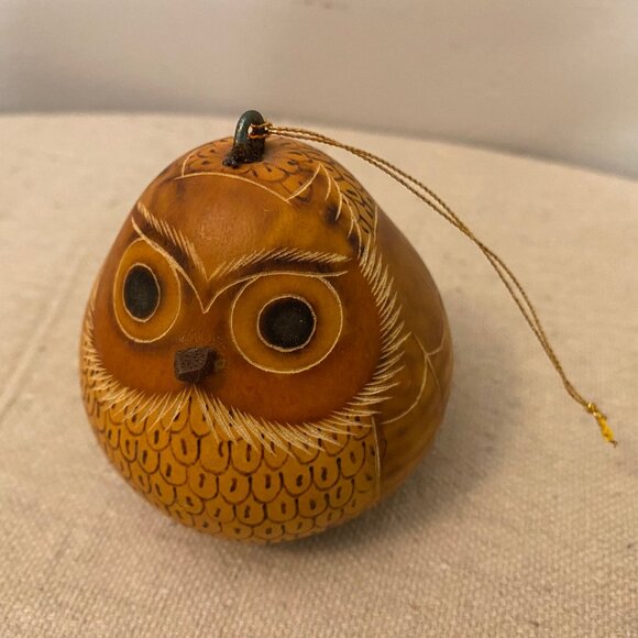 Carved Bird Gord Ornament Peru - Picture 2 of 8